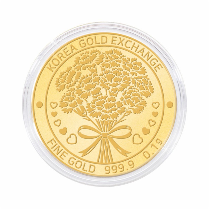 한국금거래소 순금 카네이션 코인(메달) 0.1g