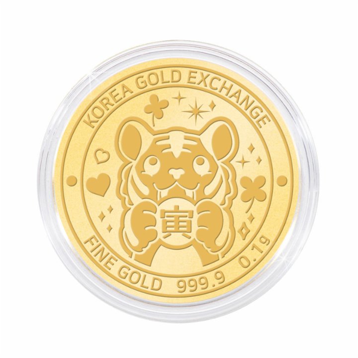 한국금거래소 호랑이 순금 코인(메달) 0.1g